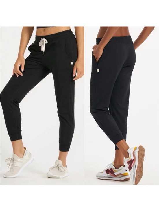 Vuori Pants - Vuori Performance Jogger Long Drawstring Relaxed Black Sz Medium